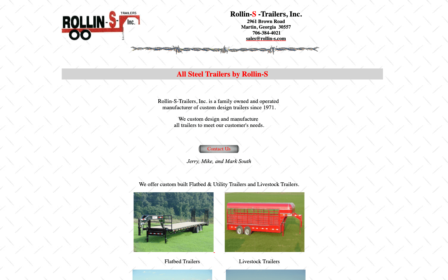 Previous Rollin-S Trailers website