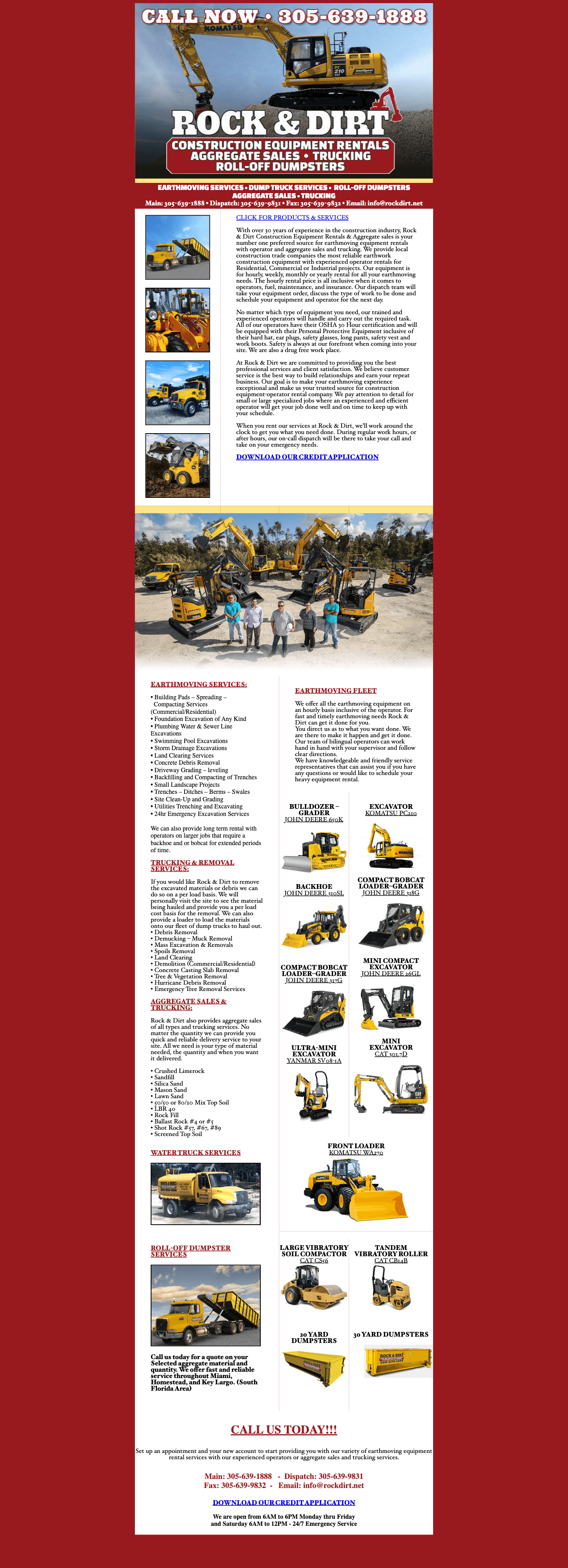 Previous Rock & Dirt website