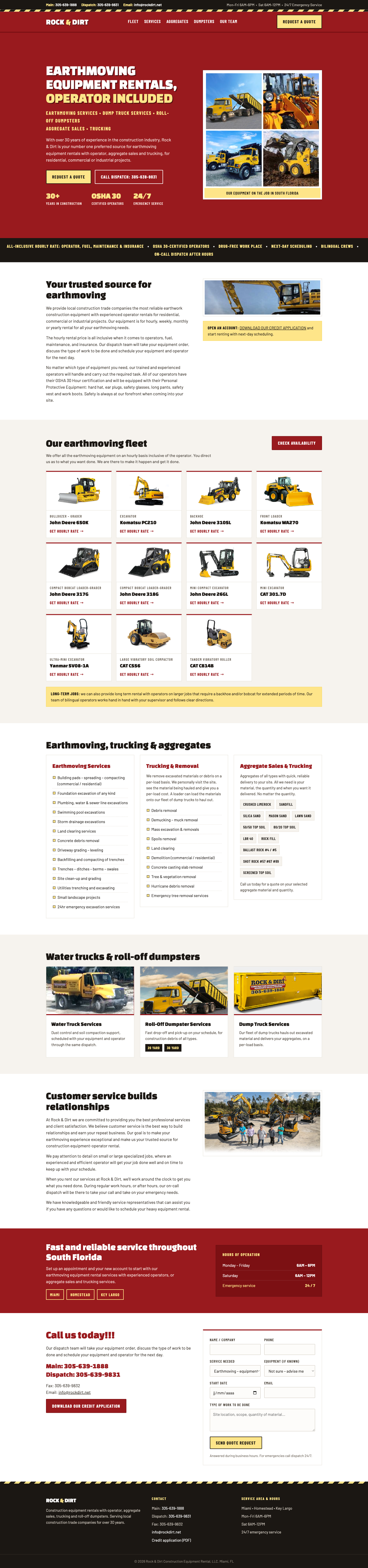Full redesigned Rock & Dirt website